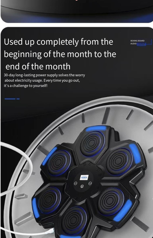 Smart Bluetooth-Enabled Music Boxing Machine Trainer Wall-Mounted Punching Stand Fun