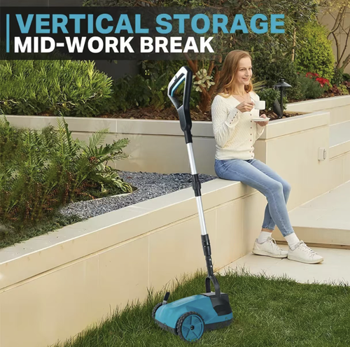 This household multi-functional electric lawn mower is equipped with a powerful motor and supports three levels of height adjustment. It can precisely trim the lawn and weeds. It is equipped with intelligent angle safety protection and a telescopic handle. It can be stored vertically without occupying much space, making it an efficient and convenient choice for small garden maintenance. It creates a tidy and fresh green space for your home.