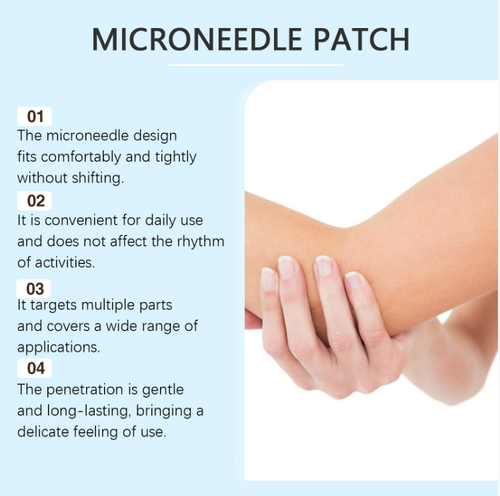 One box contains 4 joint-relieving patches. They adopt micro-needle transdermal technology, with herbal extracts and HA components directly reaching the joints to relieve pain, swelling and provide nutrition. The patches adhere firmly and are skin-friendly, with long-lasting effects. They are suitable for post-exercise recovery and daily maintenance, helping joints regain flexibility and enhancing the freedom of daily life.