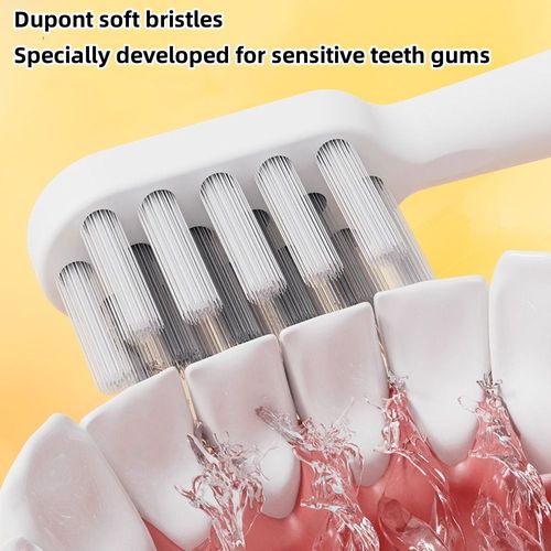 Electronic Child Toothbrush IPX7 Waterproof Rechargeable Home Use Portable Cartoon Handle Toothbrush for Children 8 Brush Heads