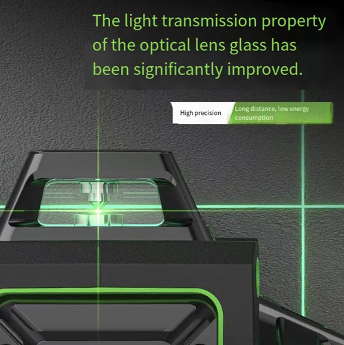 This 16-line green light level gauge features an imported green light source, which is clearly visible in strong light. It has 16 lines of coverage for all directions and is suitable for various processes such as wall construction and tile installation. The automatic leveling is precise and stable. Combined with a long-lasting battery and a complete set of accessories, it is an efficient and precise assistant for home renovation and construction.
