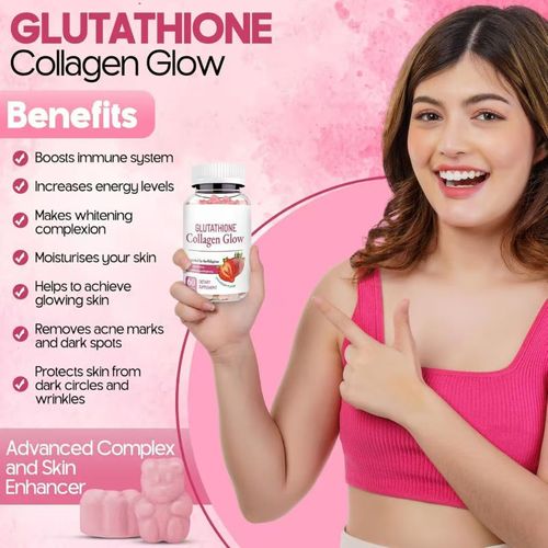 Order today and you will receive 3 bottles of Glutathione Collagen White-ness Soft Candy Nutritional Supplement. It has dual functions of delaying aging and whitening the skin. They can lighten the skin tone, firm the skin and prevent aging. Its strawberry flavor has a texture similar to jelly, with a sweet and sour taste, and is completely natural and free of additives. It is an ideal choice for daily oral beauty care.