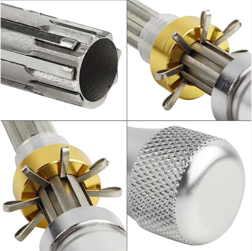 3-piece Set,Universal Lock Picking Tool, consisting of 3 sets of 7-foot tubular lock-picking tools. Made of sturdy materials and equipped with anti-slip handles. Each set comes with blue, purple and gold rings, suitable for various lock-picking needs. These professional tools help locksmiths work efficiently and provide reliable support for lock repair and lock-picking scenarios. It is a practical equipment for locksmiths and related professionals.