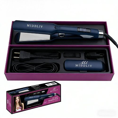 The cinema-grade negative ion ceramic board can be used for both straightening and curling. It can smoothly wrap the hair and create a smooth curl, without making it frizzy. It is suitable for all hair types and comes with a heat-resistant handle. It takes only 5 minutes to achieve a sleek straight look for commuting or a natural curl for a date. The negative ions protect your hair. —— It's portable for business trips and can be used at home as a hair curling iron!