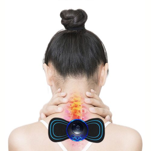 Portable Pulse Muscle Stimulator Neck Cervical Massage Patch Ems Mini Electric Massager
