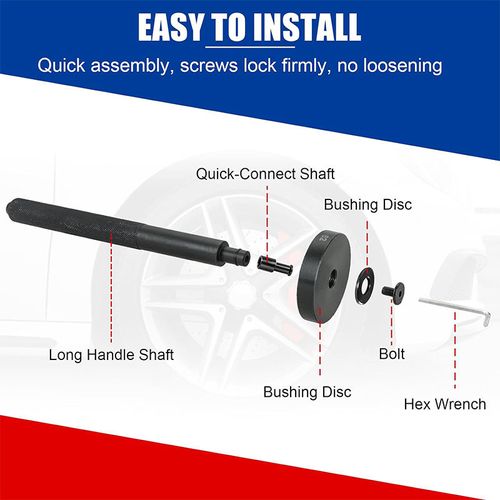 52-Piece Bearing Oil Seal Removal and Installation Tool Kit, Universal Wheel Hub Bearing Press Puller Set, Professional Automotive Repair Tools for Bearing Extraction, Installation, Bushing Pressing, Oil Seal Replacement and Suspension Maintenance, Heavy Duty Steel Construction, Wide Compatibility with Most Cars, SUVs and Light Trucks, Complete Mechanic Tool Set for Garage, Workshop and Daily Vehicle Repair and Maintenance Work, Easy to Use and Store