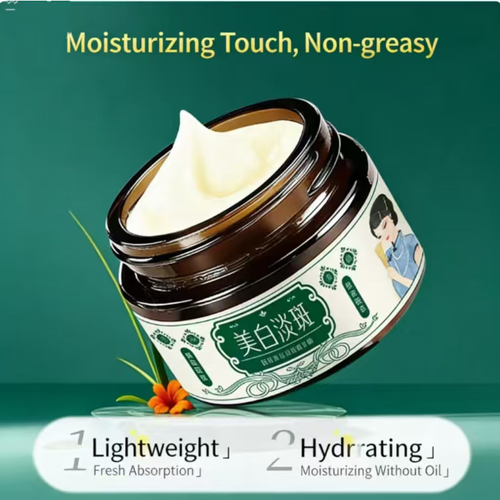 Bai Shu Whitening and Spot-Reducing Cream contains rare plant extracts and highly effective whitening ingredients. It targets the source of melanin, brightens the skin tone, and has a refreshing and easily-absorbed texture. It helps you regain a bright and flawless complexion. If you place an order today, you will receive 10 boxes of a cream that helps reduce pigmentation and lighten dark spots. If you continue to use it, you will see significant results.