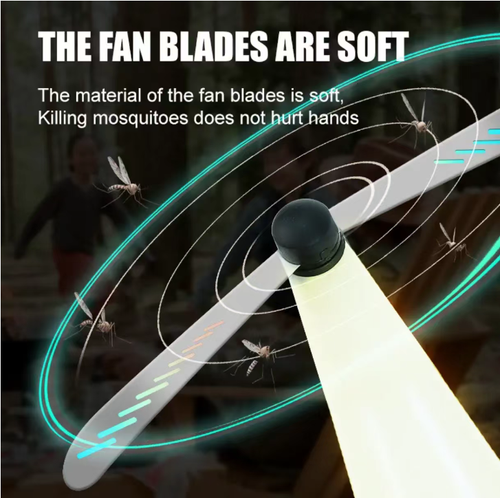 The camping enthusiast's joyous mosquito repellent and lighting two-in-one gadget: Soft fan blades, 360° rotation to create strong wind to repel mosquitoes, safe to use without hurting hands. Dual modes of warm yellow and white light, suitable for both camping atmosphere and home lighting. Compact design, easy to carry around. It can handle both outdoor mosquito prevention and indoor relaxation. The summer night is fully equipped with comfort.
