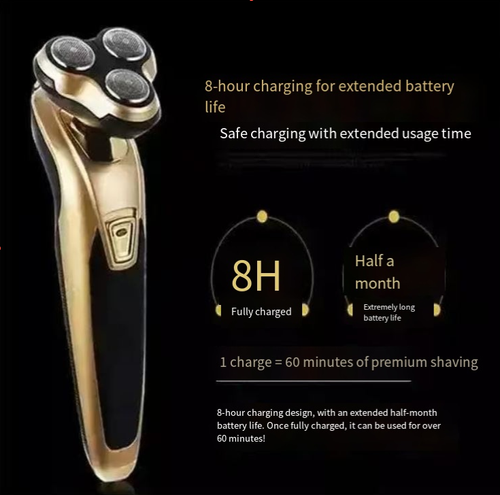 Rechargeable Triple Blade 3 in 1 Man Shaver Beard Trimmer Lithium Electric Razors