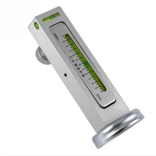 Automobile magnetic level gauge, strong magnetic force for stable attachment to the wheel hub, precisely measures the wheel inclination angle and beam angle, the data is accurate to the millimeter level. It can be used for four-wheel alignment and suspension repair. Compact and portable, suitable for emergencies. The operation is simple and intuitive, easy for beginners to master. Resistant to drops and durable. Must-have for auto mechanics and self-driving enthusiasts.