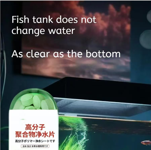 If you place an order today, you will receive 10 bottles of polymer-based water purifying tablets that can quickly adsorb impurities, remove chlorine, and eliminate algae. The water instantly becomes clear and transparent. They can also eliminate fishy odors and other unpleasant smells, while protecting the fish. The operation is simple. The 35-piece packaging is highly cost-effective and allows you to easily have a clear fish tank.