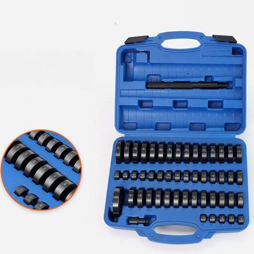 52-Piece Bearing Oil Seal Removal and Installation Tool Kit, Universal Wheel Hub Bearing Press Puller Set, Professional Automotive Repair Tools for Bearing Extraction, Installation, Bushing Pressing, Oil Seal Replacement and Suspension Maintenance, Heavy Duty Steel Construction, Wide Compatibility with Most Cars, SUVs and Light Trucks, Complete Mechanic Tool Set for Garage, Workshop and Daily Vehicle Repair and Maintenance Work, Easy to Use and Store