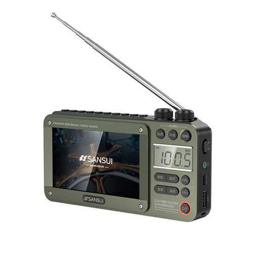 Card-inserting video radio speaker, with a 4.3-inch large screen capable of playing videos. Supports all-band FM radio + Bluetooth + card-inserted multi-mode music playback. Retro and portable, with simple operation, it is an all-in-one audio-visual entertainment companion for outdoor activities and elderly people's leisure time.