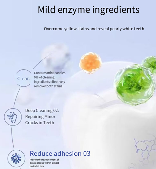 Once you place the order, you will receive 10 bottles of dental cavity restoration, plaque removal, tartar removal, teeth whitening and teeth polishing spray. It uses a mild enzyme formula and can produce thick foam, which can deeply clean the hard-to-reach areas of the mouth, dissolve stains, reduce plaque, and its design features a push-button design. It is convenient to use and hygienic. Even people with sensitive teeth can use it with confidence.