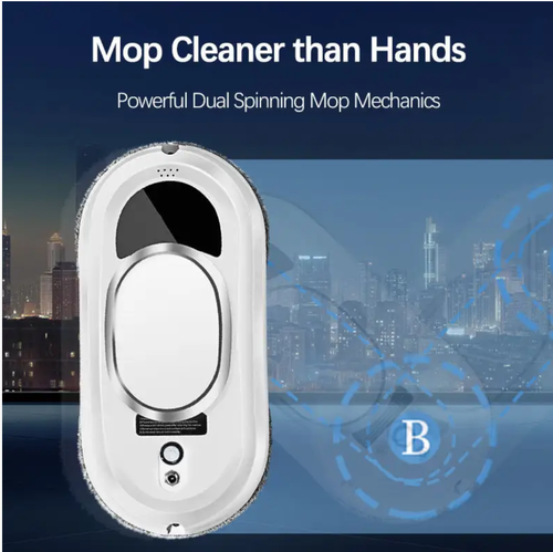 Intelligent Spraying Model Fully automatic high-altitude window cleaning robot, featuring intelligent spraying + high-speed cleaning cloth, with strong cleaning power and high efficiency. Dual adsorption + dual safety ropes, ensuring extremely safe operation at heights. Remote control operation, intelligent path planning, compatible with various types of glass, low noise and environmentally friendly, making high-rise window cleaning a lie flat task.