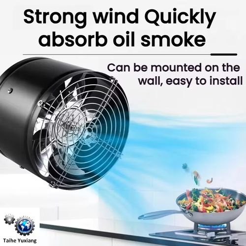 Kitchen emergency model, it absorbs all the oil smoke in 3 seconds, a smoke savior for small apartments. This portable exhaust fan has a powerful motor. It forms a directional negative pressure air curtain the moment it is turned on. It can directly absorb and discharge oil smoke and odor without spreading. It can also quickly clear the thick smoke from stir-frying. No drilling is required for installation. Just plug in the power supply and you can use it.