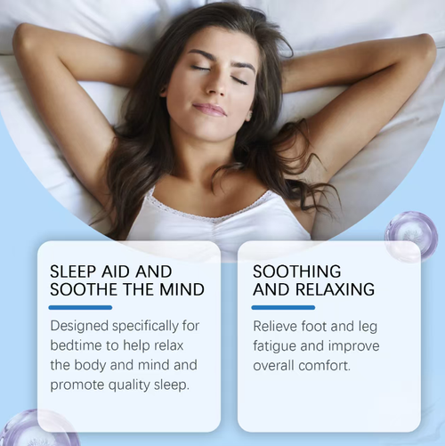 Relieve pain, repair anti-inflammatory effects, and moisturize - Goodnight Spray. Contains magnesium oxide and plant essences. Gentle and soothing, quickly absorbed. Helps you get rid of pain and discomfort, repair your skin, enjoy a wonderful sleep, and restore the smoothness of your skin! Order today and you will receive 3 bottles of Goodnight Spray that eliminate pain, repair anti-inflammatory effects, moisturize, and help you have a restful sleep!