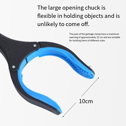 Three-fold garbage clip, no need to bend over for cleaning. Compact and portable when folded, taking up no space. Anti-slip rubber clip head securely holds various sizes of garbage. Ergonomic handle provides long-lasting comfort during holding. Alloy rod is lightweight and durable. Suitable for multiple scenarios, multi-purpose use. Easily handle and keep your life clean.