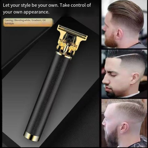 Professional Cordless Electric Haircut Beard Rechargeable Battery T-Shaped Cutting Blade Machine Hair Trimmer for Men