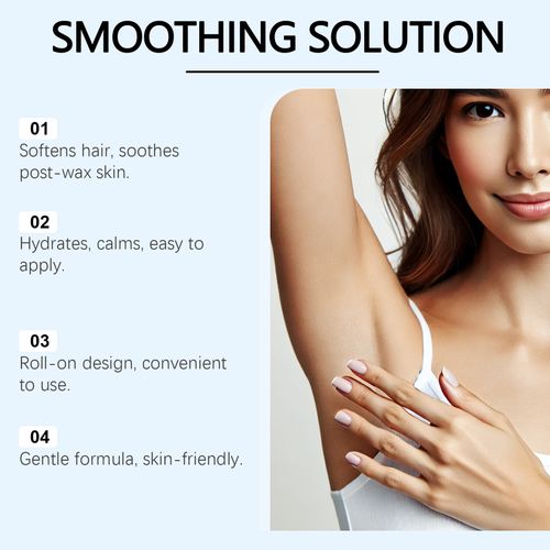 Place your order today and you will receive 2 bottles of the soothing hair removal care essence rollers. Using them daily can make the skin around the hair follicles become soft. After applying it to the armpits and limbs, it will form a smooth and matte surface. Even when wearing a short skirt with shoulder straps, you won't feel tight. Easily enjoy the confident look brought by bare skin! Order now!