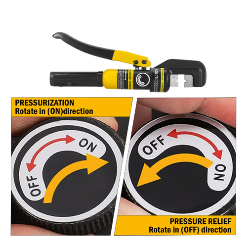 Industrial-grade manual hydraulic pliers, with a 8-ton pressure capacity covering 4 - 70mm² cables. The alloy steel plier head is precise and durable, the hydraulic assembly is sealed and effortless, and it comes with full-sized pressing molds and a storage box. The pressure connection is tight and low-resistance, suitable for all scenarios. It is a professional tool for electricians to perform efficient work and make precise connections.