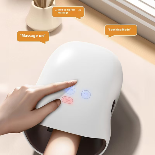 This electric hand heating airbag massage device features double-layer high-elastic airbags that press each finger separately. It is equipped with a 42℃ constant-temperature heat therapy function, which deeply relaxes the hand muscles. It has multiple adjustment modes and a 15-minute intelligent timer. It is also highly portable and has a long battery life. It is an ideal choice for keyboard users and elderly people for their gentle care.