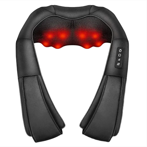 This kneading-style cervical massage device: 8 3D massage balls deeply knead, red light heat therapy relieves stiff shoulders, multi-level adjustment + bidirectional rotation, neck-hanging design frees up hands, automatically turns off after 15 minutes for greater safety, suitable for office, childcare, and home use, allowing you to enjoy professional-level shoulder and neck relaxation at any time.