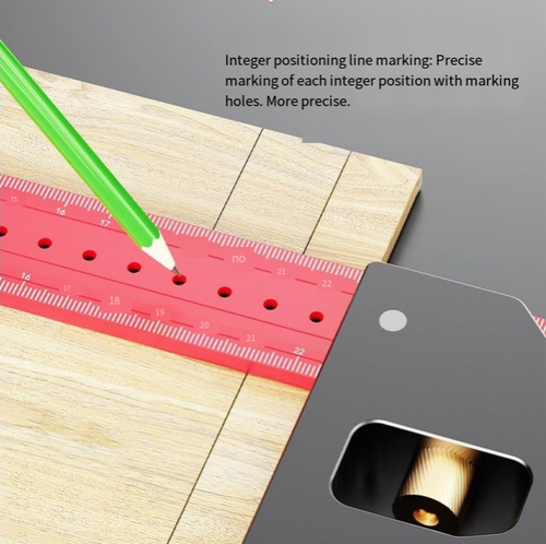 Portable game console heavy-duty assembly square, aluminum alloy 45° and 90° square woodworking, multi-functional beam assembly square measuring tool