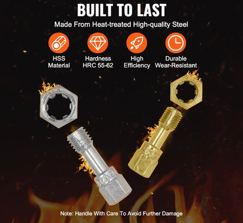 Thread Repair Magic Tool,A 49-piece set of bolt and nut repair tools, durable and easy to operate. It covers functions such as thread repair and rust prevention and disassembly. Even beginners can easily repair stripped or rusted bolts, making it an excellent assistant for auto repair and mechanical maintenance.