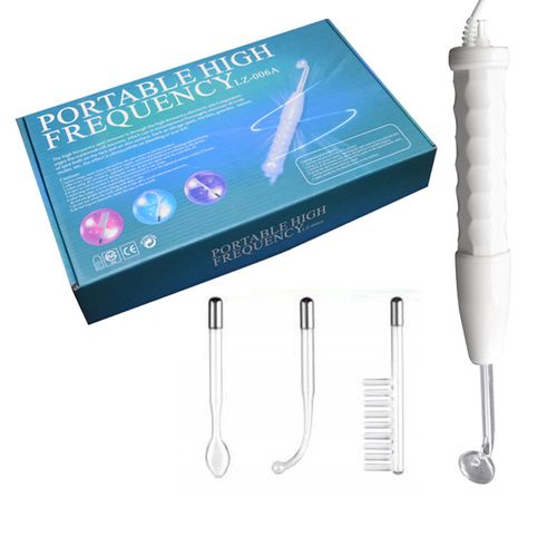 Professional Grade Portable High Frequency Facial Skin Therapy Wand with 4 Premium Durable Replaceable Glass Tubes for Different Parts – Multi-Functional Electrotherapy Beauty Device for Targeted Acne Treatment, Deep Wrinkle Reduction, Scalp Circulation Boost, Collagen Production Stimulation, Pore Minimization and Facial Contour Lifting – Achieve Salon-Quality Clear, Firm, Smooth and Youthful Skin in the Comfort of Your Own Home Without Expensive and Time-Consuming Spa and Salon Visits