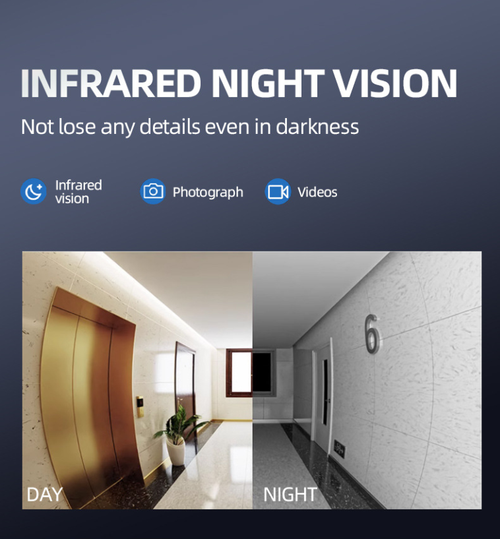 Ultra-clear wireless video doorbell, voice changing function, automatic capture, infrared night vision, mobile phone remote control, all the necessary functions are available