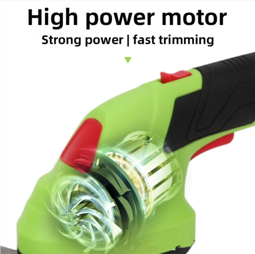 The perfect tool for maintaining your garden! The electric hedge trimmer with high-power motor cuts branches neatly. It's easy to operate with one hand and lightweight, not tiring. The rechargeable battery is wireless and unrestricted. The dual safety switches provide greater peace of mind. Order today and get a pair of long and short blades for free. Even beginners can easily master the shaping of green plants.