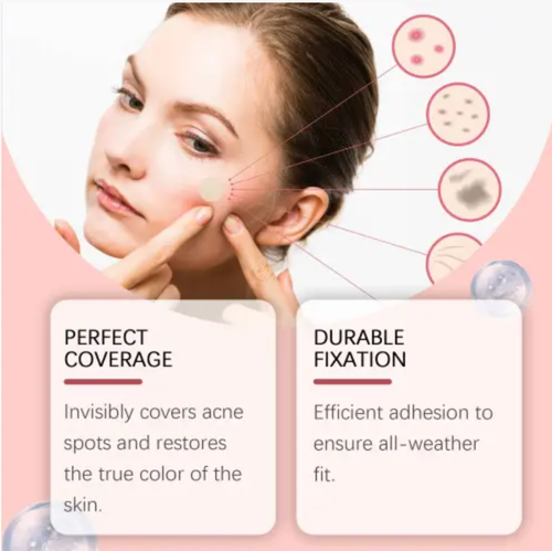 Powerful acne-removing patches. If you place an order today, you will receive a total of two boxes of products, with 96 patches each! This hydrogel technology can absorb acne secretions, isolate contaminants, create a transparent matte effect, and will not clog cosmetics. It is suitable for sensitive skin. Red and swollen acne, whitehead acne - one patch will work! Quickly eliminate acne and restore your smooth and beautiful skin condition.