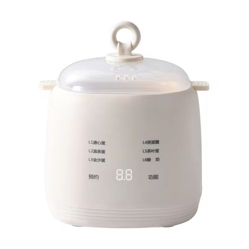 Precise temperature control multi-functional egg cooker: 6 modes covering soft-boiled, hot spring, and golden egg. The transparent visible cover allows you to check the cooking progress without opening the lid. It has a multi-layer steaming rack for cooking eggs, egg soups, and also can be used for making tea eggs, stewed desserts, and fermented yogurt. It is a practical kitchen light food gadget for breakfast lovers and mothers.