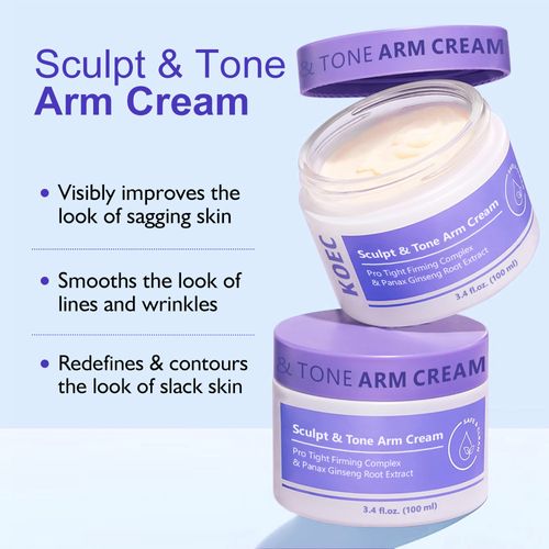 From shoulders and arms to waist and abdomen, and then to hips and legs: The KOEC body zone care series - Sculpt&Tone Arm Cream (for shaping the figure), Hip and Thigh Cream (for deep rejuvenation), Abdominal Smooth Cream (for plump and nourishing), Neck Tensing Cream (for reducing wrinkles and tightening), with precise ingredients tailored to meet the needs of different body parts.