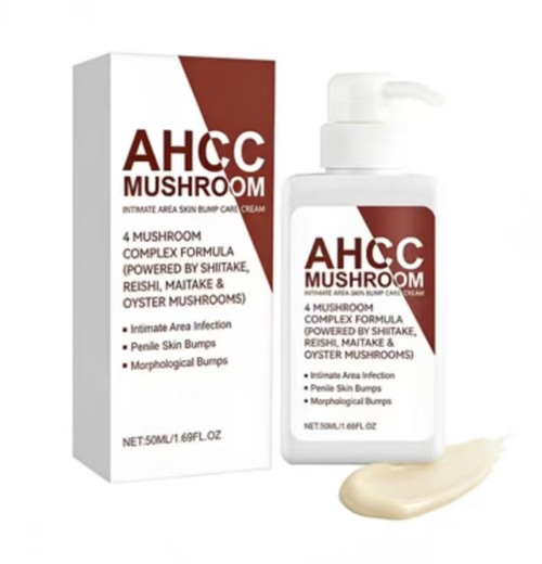AHCC Mushroom Anti-Virus Rejuvenating Cream, with 4 mushroom formulas, can lighten body wart spots and also relieve skin discomfort in private areas. It can gradually soften rough keratin, and it is suitable for sensitive skin. Order today and get 4 bottles, which is enough for one stage of usage. It has high Value for money. No need for medical treatments,just apply daily,and easily achieve smooth and comfortable skin！