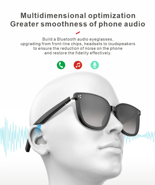 Smart sunglasses, unlocking a new wave of experiences. Ultra-clear surround sound effect. Dual magnetic charging is efficient and convenient. The call audio quality is smoother. It also supports simultaneous interpretation. Put them on, whether for daily travel or outdoor exploration, you can fully enjoy the pleasure of the integration of technology and fashion.