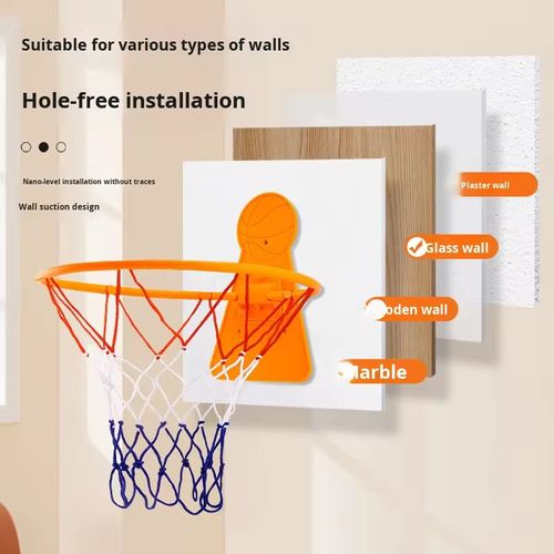 If you place an order today, we will send you 2 precise-range bionic viscous disc wall-mounted basketball hoops: fully compatible with the entire surface, adjustable in height. This indoor sports toy for children's growth can be folded for storage. The 3M adhesive provides a secure fix and won't slip. It combines the functions of shooting and storage, and is a basketball hoop for family and parent-child interaction.