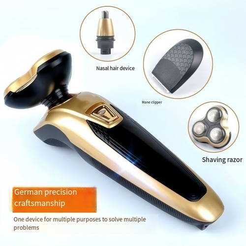 Rechargeable Triple Blade 3 in 1 Man Shaver Beard Trimmer Lithium Electric Razors