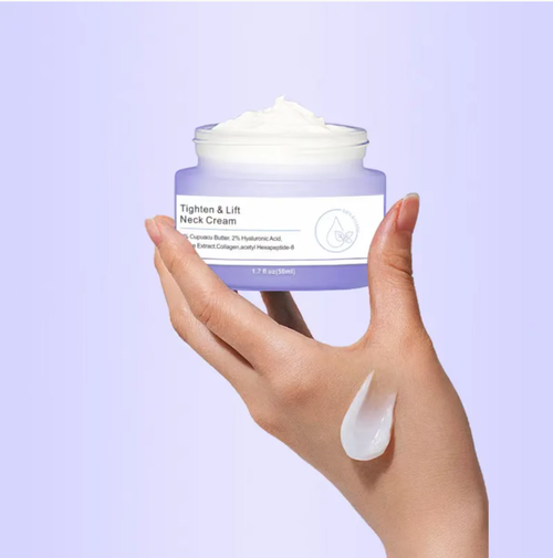 Order today and you'll receive 5 bottles of the neck firming and moisturizing cream. It can be used for two months and you'll notice significant results. It contains 4% Guabasu butter, which is moisturizing yet non-greasy. Apply for 2 minutes every day, and you'll see smoother neck lines and a more defined contour. You'll achieve a delicate neck like a swan's, and feel more confident when wearing low-neck clothes!