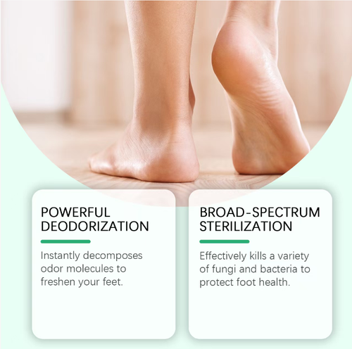 Foot spray care product. I placed an order today and received 2 bottles. One spray can inhibit fungi, relieve athlete's foot itching, nourish and repair dry skin, break down odors to keep fresh, and is gentle and skin-friendly, making your feet clean and healthy, and saying goodbye to foot problems!