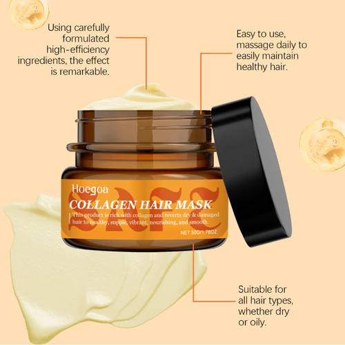 It is lightweight and non-greasy, suitable for oily or dry hair types. Order today and you will receive 3 bottles of deep-nourishing, smooth, and repairing hair mask essence. Just use it once and within 5 minutes, it can replenish collagen, repair dryness, enhance and lock in shine, achieving long-lasting moisturizing effect. You can say goodbye to frizzy and broken hair, and restore the softness of hair like that at the salon.