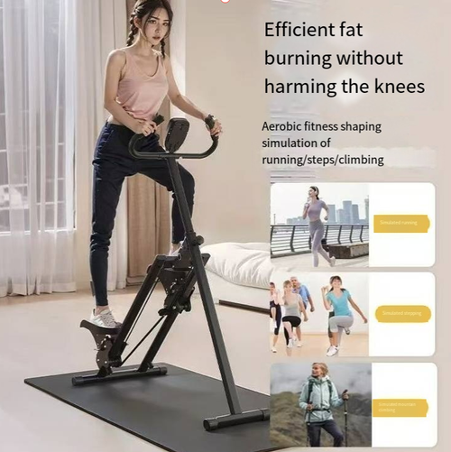 This multifunctional foldable stair climber for home use simulates mountain climbing and stair climbing for efficient fat burning. It features adjustable height and resistance levels to suit different needs, and can be folded with one touch to save space, making it ideal for small apartments. Equipped with a digital display to track workout data, it boasts a stable and non-slip structure, serving as an all-around essential for home weight loss, body shaping and fitness.