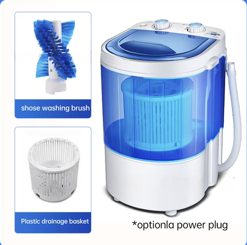 This mini washing and draining combined washing machine is specially designed for mothers and infants as well as small-sized apartments. It can independently wash baby clothes and underwear to prevent cross-infection. It integrates washing, draining and dehydration functions, and can also be equipped with a shoe brush to clean shoes. With its compact design and flexible embedding, it is easy to operate and serves as a clean guardian in small spaces.