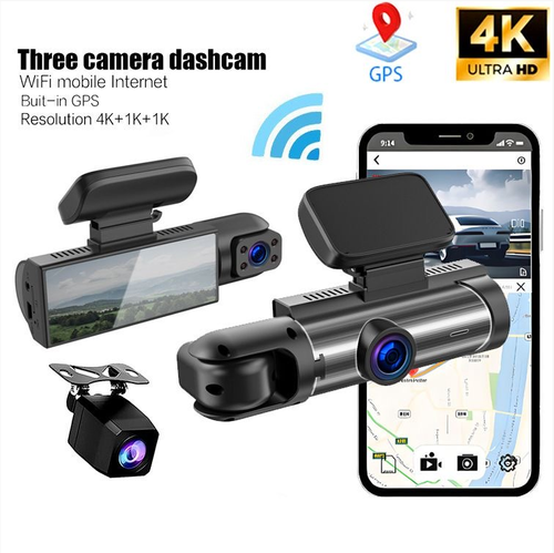 Best Selling High Quality Car Camera WiFi HD 1080P Dashcam Night Vision Wide Angle 3 Recording Multi-Function Dash Cam