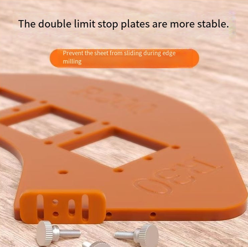 4-in-1 Arc Template, DIY Round Corner Cutting Tool for Woodworkers. Thickened board prevents slipping, dual retaining clips ensure stable fixation. Even beginners can cut out regular round corners. It can also be used for opening square holes and positioning sockets. Suitable for DIY home improvement projects. Say goodbye to sharp edges on furniture corners. The appearance level will be instantly elevated with a sense of sophistication!