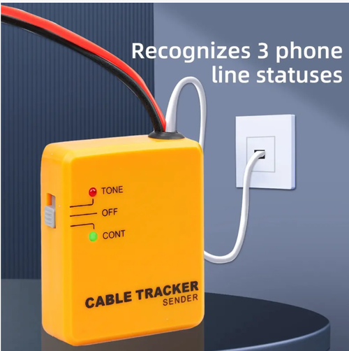 Wire Maintenance Prodigy,Telephone Line Locator, an intelligent signal tracker that precisely locates telephone and network cables, can detect connection and disconnection faults. The operation is simple, even beginners can locate the line in just three steps. Equipped with a portable protective bag, it is durable and shock-resistant, serving as an efficient tool for communication and network maintenance. It makes solving cable problems a breeze.