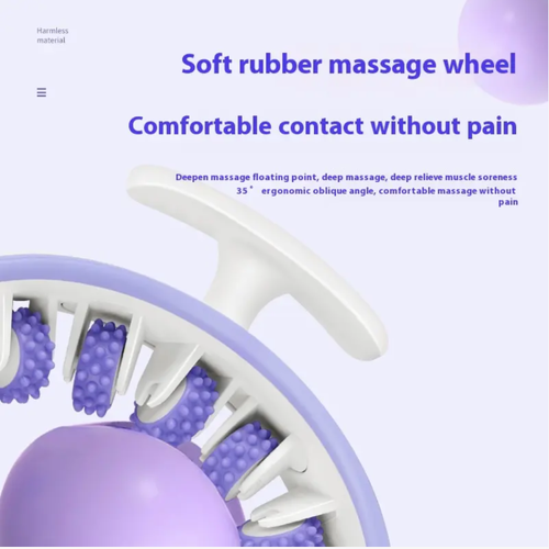 Multi-functional circular leg massager, providing 360° full-body massage. The soft rubber wheels are comfortable and do not cause pain. It can also be disassembled for overall body care. Whether it's relaxing the calves, massaging the waist and back, or maintaining body shape, it can help you get rid of muscle stiffness and enjoy total relaxation!