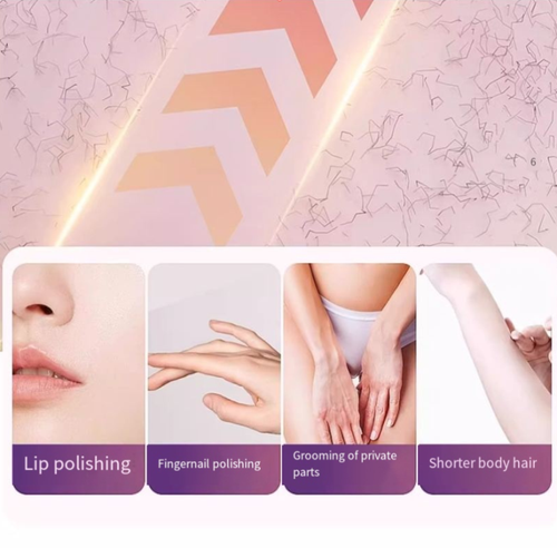 Shaving razor, private area shaving, clitoral shaving, double-head depilatory device, pubic hair trimmer, electric shaving knife, lady's depilatory instrument