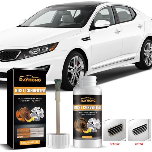 Order today and you will receive 5 bottles of the German mild and harmless organic acid formula rust remover that works quickly and effectively. It comes with a brush. This portable bottle can evenly cover stubborn rust stains with just one brush stroke. Witness the intuitive transformation from discolored and dull rust spots to clean and shiny metal texture. Easily solve the rust problems of mechanical gears and metal parts of cars, and make the annoying rust stains a thing of the past.